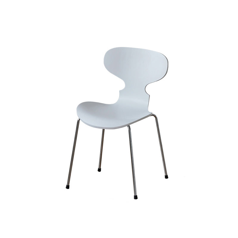 Modern Style Side Chair Wooden Indoor 19.29" Wide Dining Chair White 1 Piece Clearhalo 'Dining Chairs' 'Dining Tables & Seating' 'dining_chair' 'furn' 'furn_dining_chair' 'Furniture' 'furniture_dining_chair' 'Kitchen & Dining Furniture' 4963197