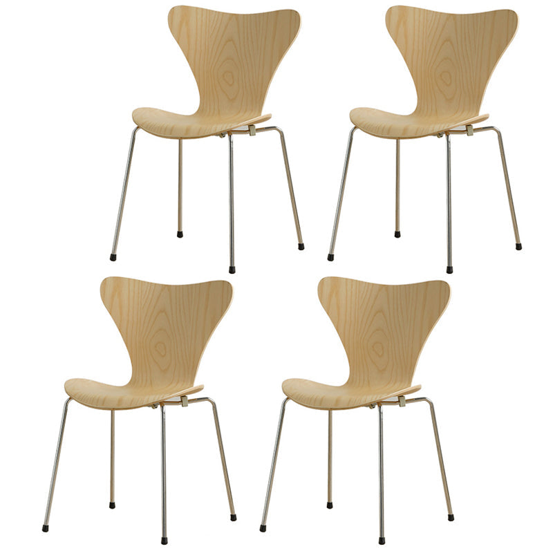 Modern Style Side Chair Wooden Indoor 19.29" Wide Dining Chair Wood 4 Piece Set Clearhalo 'Dining Chairs' 'Dining Tables & Seating' 'dining_chair' 'furn' 'furn_dining_chair' 'Furniture' 'furniture_dining_chair' 'Kitchen & Dining Furniture' 4963202
