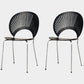 Modern Style Side Chair Open Back Armless Dining Chair for Indoor Black-Silver 2 Piece Set Clearhalo 'Dining Chairs' 'Dining Tables & Seating' 'dining_chair' 'furn' 'furn_dining_chair' 'Furniture' 'furniture_dining_chair' 'Kitchen & Dining Furniture' 4963230