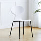 Modern Style Side Chair Plastic Metal Dining Chair for Home Use White 1 Piece Black Clearhalo 'Dining Chairs' 'Dining Tables & Seating' 'dining_chair' 'furn' 'furn_dining_chair' 'Furniture' 'furniture_dining_chair' 'Kitchen & Dining Furniture' 4963258