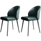 Modern Style Parsons Side Chair Faux Leather Indoor Dining Chair Green 2 Piece Set Clearhalo 'Dining Chairs' 'Dining Tables & Seating' 'dining_chair' 'furn' 'furn_dining_chair' 'Furniture' 'furniture_dining_chair' 'Kitchen & Dining Furniture' 4963324