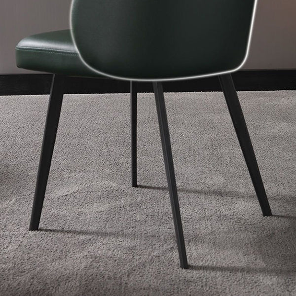 Modern Style Parsons Side Chair Faux Leather Indoor Dining Chair Clearhalo 'Dining Chairs' 'Dining Tables & Seating' 'dining_chair' 'furn' 'furn_dining_chair' 'Furniture' 'furniture_dining_chair' 'Kitchen & Dining Furniture' 4963331