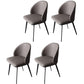Modern Style Parsons Side Chair Faux Leather Indoor Dining Chair Grey 4 Piece Set Clearhalo 'Dining Chairs' 'Dining Tables & Seating' 'dining_chair' 'furn' 'furn_dining_chair' 'Furniture' 'furniture_dining_chair' 'Kitchen & Dining Furniture' 4963340