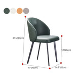Modern Style Parsons Side Chair Faux Leather Indoor Dining Chair Clearhalo 'Dining Chairs' 'Dining Tables & Seating' 'dining_chair' 'furn' 'furn_dining_chair' 'Furniture' 'furniture_dining_chair' 'Kitchen & Dining Furniture' 4963341