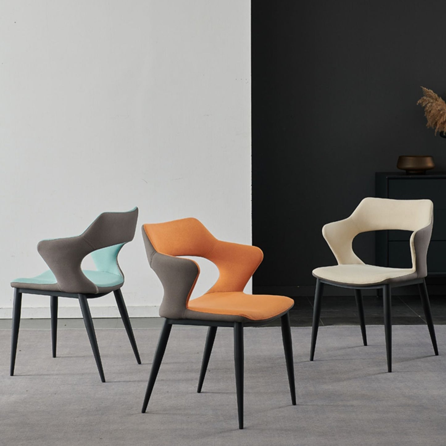 Contemporary Dining Room Arm Chairs Faux Leather Dining Chairs Clearhalo 'Dining Chairs' 'Dining Tables & Seating' 'dining_chair' 'furn' 'furn_dining_chair' 'Furniture' 'furniture_dining_chair' 'Kitchen & Dining Furniture' 4963357