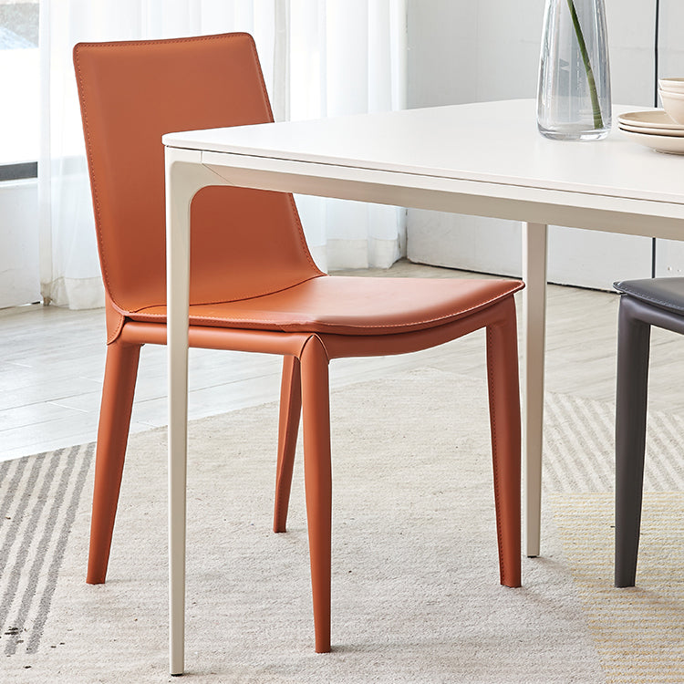 Modern Style Side Chair Faux Leather Dining Chair for Dining Room Clearhalo 'Dining Chairs' 'Dining Tables & Seating' 'dining_chair' 'furn' 'furn_dining_chair' 'Furniture' 'furniture_dining_chair' 'Kitchen & Dining Furniture' 4963364