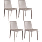Modern Style Side Chair Faux Leather Dining Chair for Dining Room Khaki 4 Piece Set Clearhalo 'Dining Chairs' 'Dining Tables & Seating' 'dining_chair' 'furn' 'furn_dining_chair' 'Furniture' 'furniture_dining_chair' 'Kitchen & Dining Furniture' 4963370