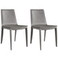 Modern Style Side Chair Faux Leather Dining Chair for Dining Room Grey 2 Piece Set Clearhalo 'Dining Chairs' 'Dining Tables & Seating' 'dining_chair' 'furn' 'furn_dining_chair' 'Furniture' 'furniture_dining_chair' 'Kitchen & Dining Furniture' 4963383