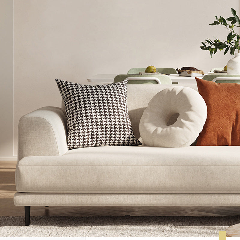 Linen Recessed Sofa Modern Arm Cushions 35.4"W Sofa for Living Room Clearhalo 'furn' 'furn_sofas' 'Furniture' 'furniture_sofas' 'Living Room Furniture' 'Sofa' 'sofas' 4963387