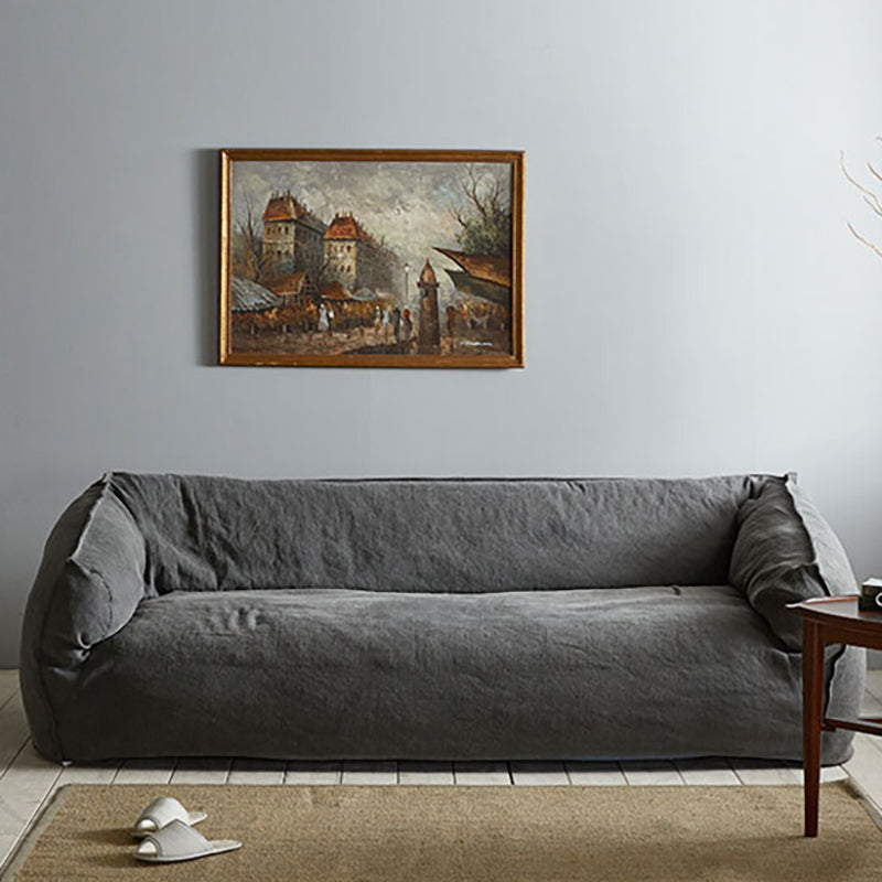 Velvet Pillow Top Arm Sofa 38.5"W with Tight Back Stain Resistant Sofa Clearhalo 'furn' 'furn_sofas' 'Furniture' 'furniture_sofas' 'Living Room Furniture' 'Sofa' 'sofas' 4963445