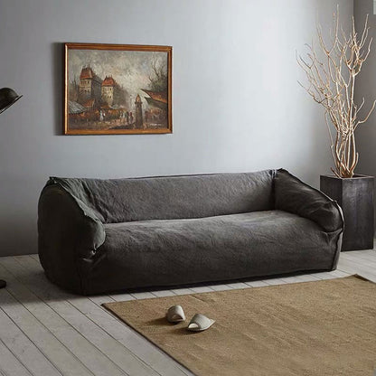 Velvet Pillow Top Arm Sofa 38.5"W with Tight Back Stain Resistant Sofa 110.2"L x 39.4"W x 29.5"H Down Clearhalo 'furn' 'furn_sofas' 'Furniture' 'furniture_sofas' 'Living Room Furniture' 'Sofa' 'sofas' 4963446