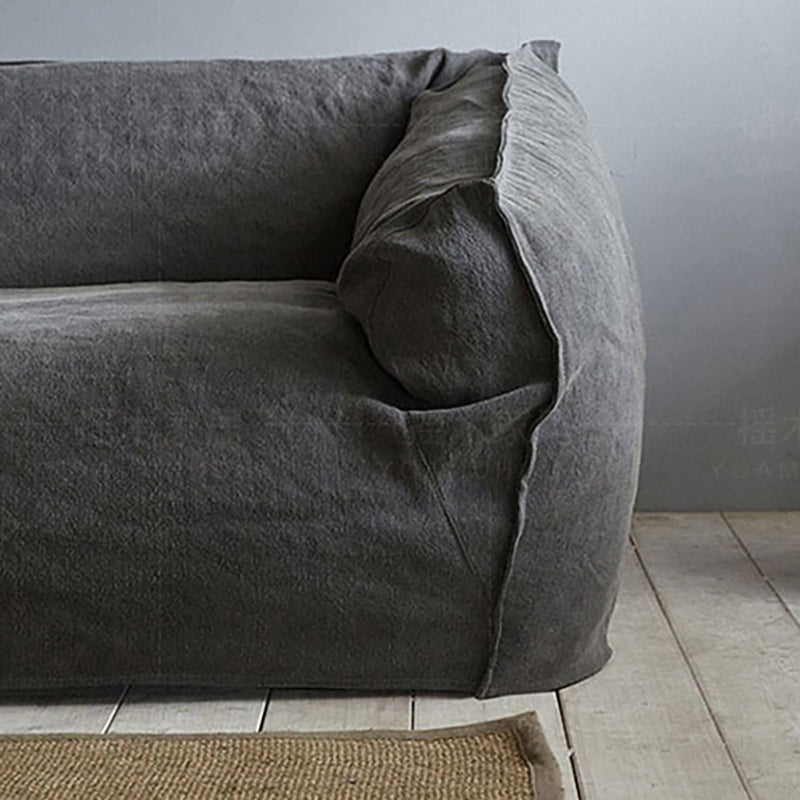 Velvet Pillow Top Arm Sofa 38.5"W with Tight Back Stain Resistant Sofa Clearhalo 'furn' 'furn_sofas' 'Furniture' 'furniture_sofas' 'Living Room Furniture' 'Sofa' 'sofas' 4963450