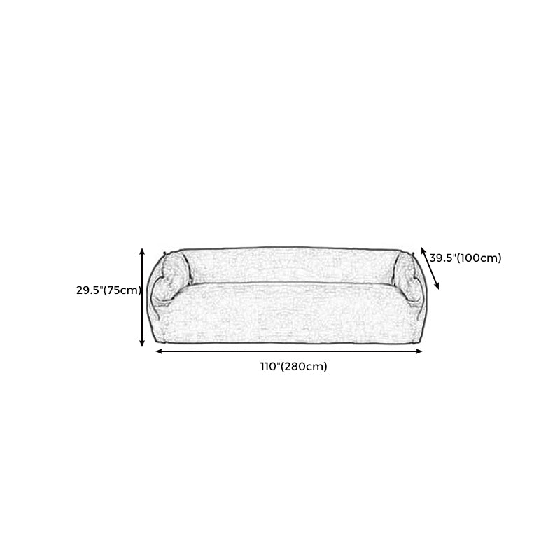 Velvet Pillow Top Arm Sofa 38.5"W with Tight Back Stain Resistant Sofa Clearhalo 'furn' 'furn_sofas' 'Furniture' 'furniture_sofas' 'Living Room Furniture' 'Sofa' 'sofas' 4963454