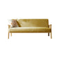 French Country Linen Rolled Arm Sofa 28.7 "W Tight Back Sofa for Living Room Yellow Clearhalo 'furn' 'furn_sofas' 'Furniture' 'furniture_sofas' 'Living Room Furniture' 'Sofa' 'sofas' 4963457