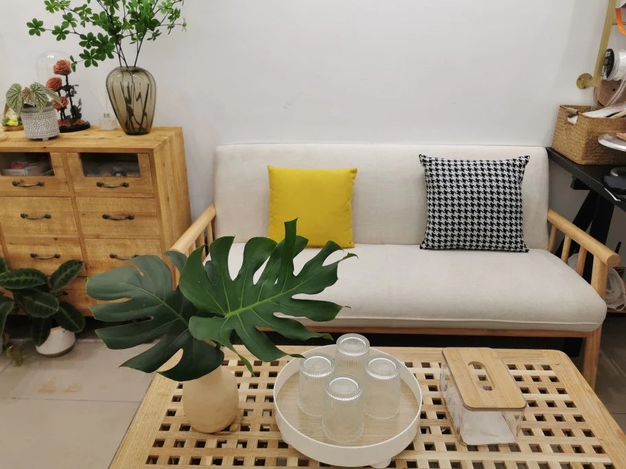 French Country Linen Rolled Arm Sofa 28.7 "W Tight Back Sofa for Living Room Clearhalo 'furn' 'furn_sofas' 'Furniture' 'furniture_sofas' 'Living Room Furniture' 'Sofa' 'sofas' 4963461