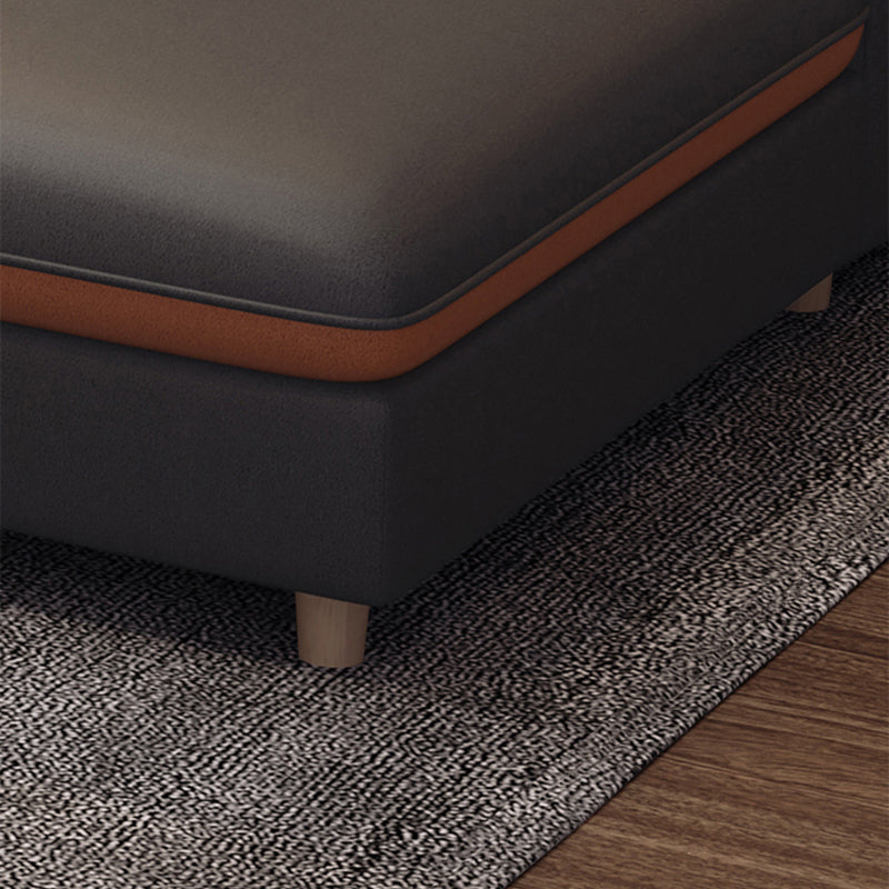 35" High Modern Square Arm Standard Sofa with Bolster Pillows for Living Room, Apartment Clearhalo 'furn' 'furn_sofas' 'Furniture' 'furniture_sofas' 'Living Room Furniture' 'Sofa' 'sofas' 4963512