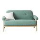 Cotton Blend Square Arm Sofa Tufted 27"W Modern Sofa for Living Room Green Clearhalo 'furn' 'furn_sofas' 'Furniture' 'furniture_sofas' 'Living Room Furniture' 'Sofa' 'sofas' 4963549