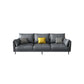 36" High Modern Faux Leather Square Arm Standard Sofa with Bolster Pillows for Living Room Clearhalo 'furn' 'furn_sofas' 'Furniture' 'furniture_sofas' 'Living Room Furniture' 'Sofa' 'sofas' 4963561