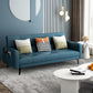 Transitional Modern Biscuit Back Stain Resistant Fabric Sofa 29.53"High Square Arm Sofa Dark Blue Clearhalo 'furn' 'furn_sofas' 'Furniture' 'furniture_sofas' 'Living Room Furniture' 'Sofa' 'sofas' 4963637