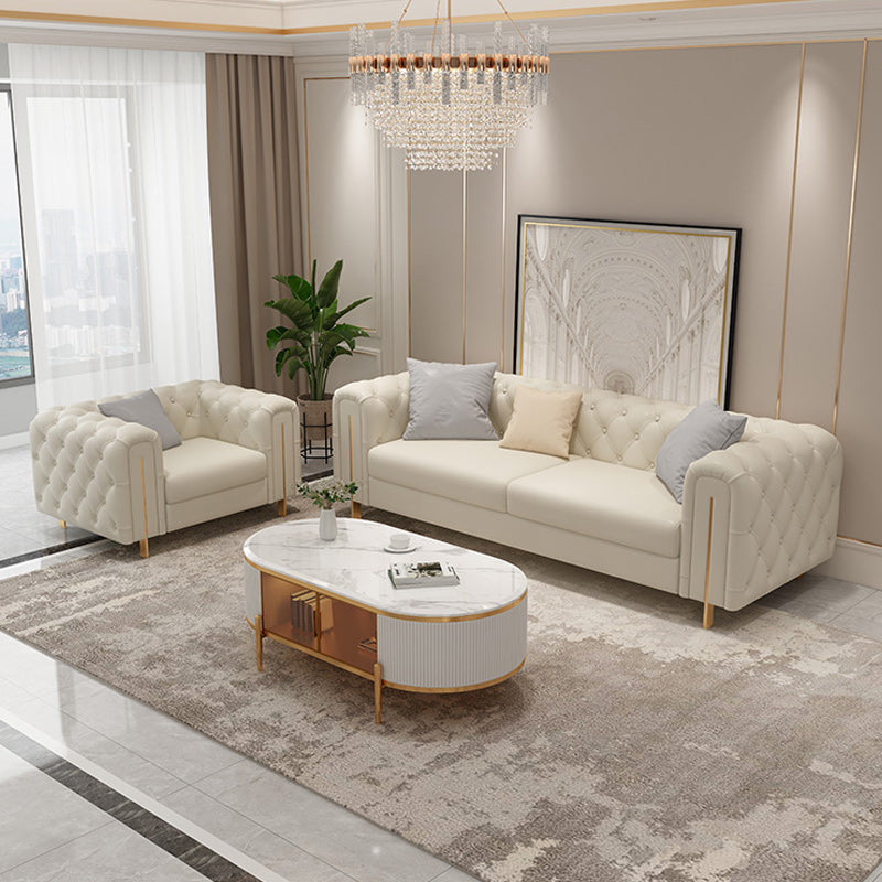 Tufted Split-Back Tuxedo Arm Chesterfield Sofa for Living Room, Apartment Clearhalo 'furn' 'furn_sofas' 'Furniture' 'furniture_sofas' 'Living Room Furniture' 'Sofa' 'sofas' 4963650