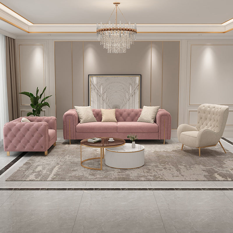 Tufted Split-Back Tuxedo Arm Chesterfield Sofa for Living Room, Apartment Clearhalo 'furn' 'furn_sofas' 'Furniture' 'furniture_sofas' 'Living Room Furniture' 'Sofa' 'sofas' 4963652