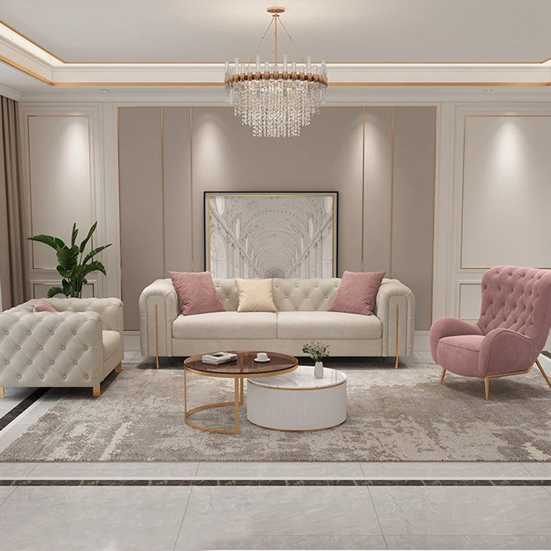 Tufted Split-Back Tuxedo Arm Chesterfield Sofa for Living Room, Apartment Clearhalo 'furn' 'furn_sofas' 'Furniture' 'furniture_sofas' 'Living Room Furniture' 'Sofa' 'sofas' 4963660