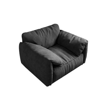 Beach Tight Back Standard Sofa 29.53"High Pillow Top Arm Sofa, Black 47"L x 39.5"W x 31.5"H Clearhalo 'furn' 'furn_sofas' 'Furniture' 'furniture_sofas' 'Living Room Furniture' 'Sofa' 'sofas' 4963674