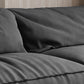 Beach Tight Back Standard Sofa 29.53"High Pillow Top Arm Sofa, Black Clearhalo 'furn' 'furn_sofas' 'Furniture' 'furniture_sofas' 'Living Room Furniture' 'Sofa' 'sofas' 4963675
