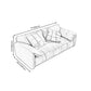 Beach Tight Back Standard Sofa 29.53"High Pillow Top Arm Sofa, Black Clearhalo 'furn' 'furn_sofas' 'Furniture' 'furniture_sofas' 'Living Room Furniture' 'Sofa' 'sofas' 4963680
