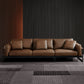 34" High Contemporary Square Arm Standard Sofa with Bolster Pillows, Brown Clearhalo 'furn' 'furn_sofas' 'Furniture' 'furniture_sofas' 'Living Room Furniture' 'Sofa' 'sofas' 4963696