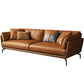 32" High Contemporary Square Arm Standard Sofa with Loose Back for Living Room, Brown Clearhalo 'furn' 'furn_sofas' 'Furniture' 'furniture_sofas' 'Living Room Furniture' 'Sofa' 'sofas' 4963722