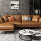 32" High Contemporary Square Arm Standard Sofa with Loose Back for Living Room, Brown Clearhalo 'furn' 'furn_sofas' 'Furniture' 'furniture_sofas' 'Living Room Furniture' 'Sofa' 'sofas' 4963726