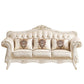 Ornate Traditional Tufted Split-Back Microfiber Sofa 43.31"High Flared Arm Sofa Clearhalo 'furn' 'furn_sofas' 'Furniture' 'furniture_sofas' 'Living Room Furniture' 'Sofa' 'sofas' 4963754