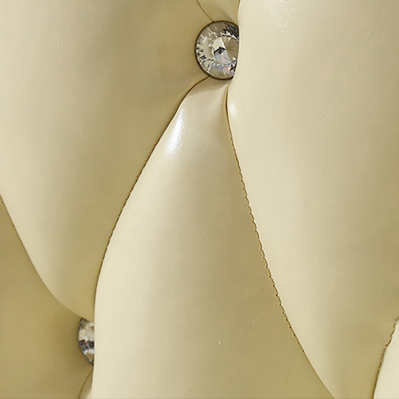 Ornate Traditional Tufted Split-Back Microfiber Sofa 43.31"High Flared Arm Sofa Clearhalo 'furn' 'furn_sofas' 'Furniture' 'furniture_sofas' 'Living Room Furniture' 'Sofa' 'sofas' 4963758