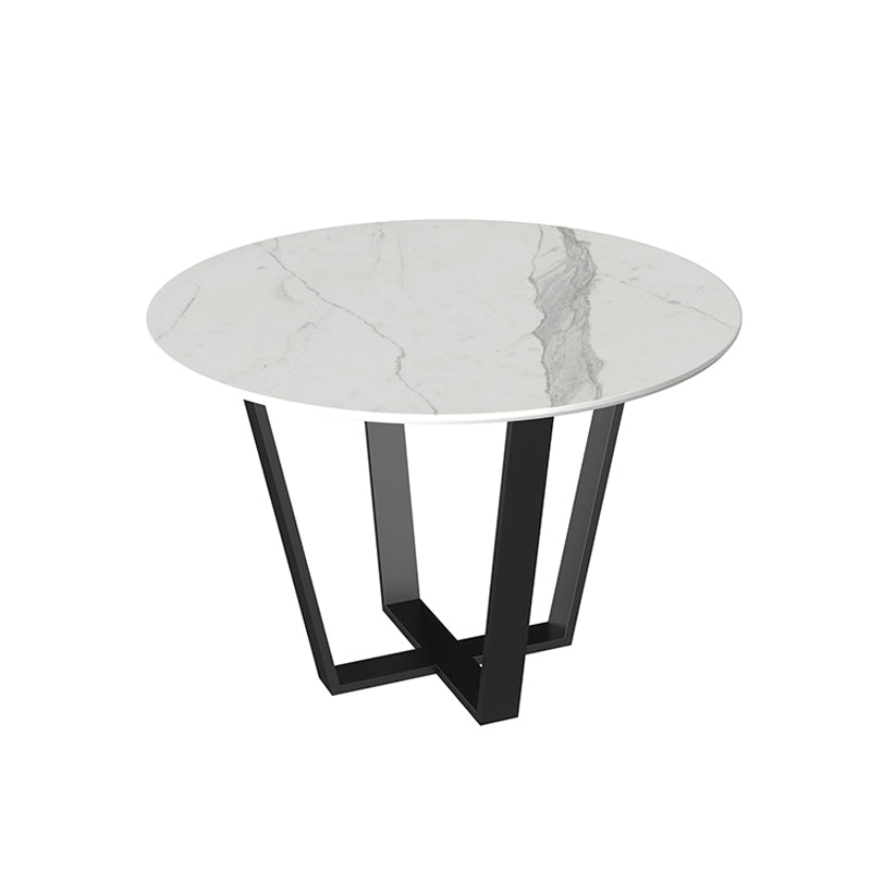 Modern 1/2/5/7 Pieces Dining Set Round Stone Dining Table for Dining Room Clearhalo 'Dining Room Sets' 'Dining Tables & Seating' 'dining_room_set' 'furn' 'furn_dining_room_set' 'Furniture' 'furniture_dining_room_set' 'Kitchen & Dining Furniture' 4965417