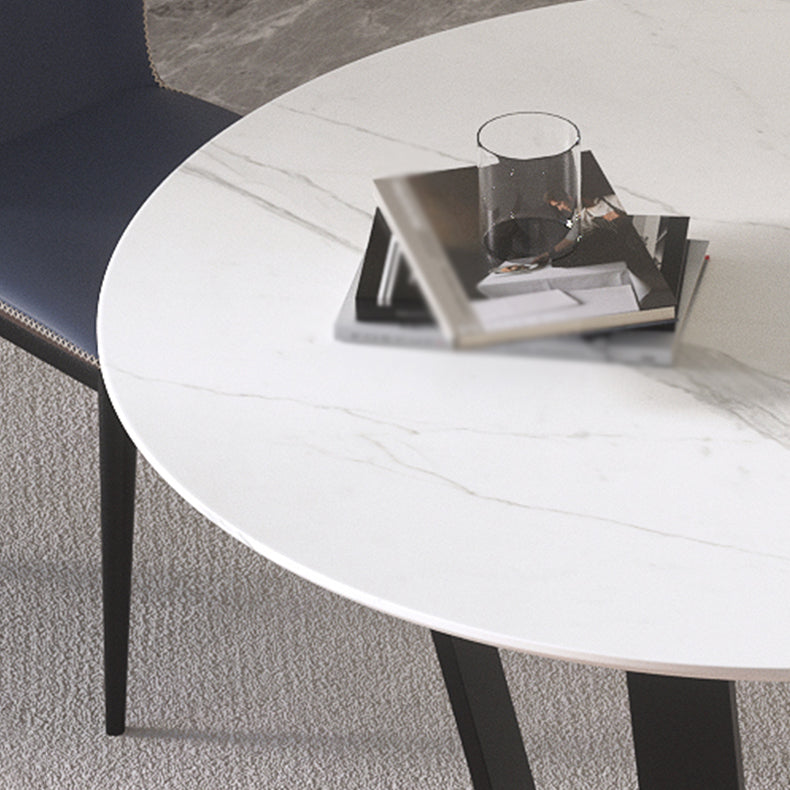 Modern 1/2/5/7 Pieces Dining Set Round Stone Dining Table for Dining Room Clearhalo 'Dining Room Sets' 'Dining Tables & Seating' 'dining_room_set' 'furn' 'furn_dining_room_set' 'Furniture' 'furniture_dining_room_set' 'Kitchen & Dining Furniture' 4965425