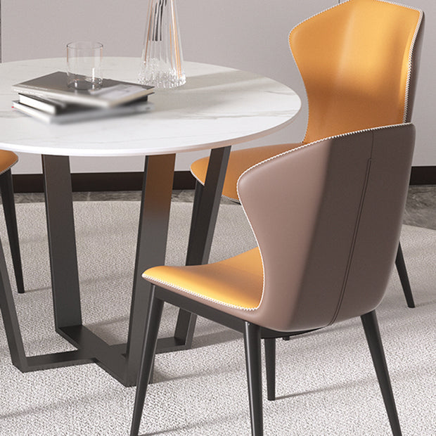 Modern 1/2/5/7 Pieces Dining Set Round Stone Dining Table for Dining Room Clearhalo 'Dining Room Sets' 'Dining Tables & Seating' 'dining_room_set' 'furn' 'furn_dining_room_set' 'Furniture' 'furniture_dining_room_set' 'Kitchen & Dining Furniture' 4965427