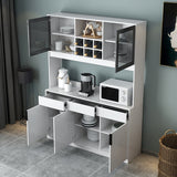 Wood Living Room Sideboard Cabinet Modern Credenza with Drawers and Storages Clearhalo 'buffet_sideboard' 'Buffets & Sideboards' 'furn' 'furn_buffet_sideboard' 'Furniture' 'furniture_buffet_sideboard' 'Kitchen & Dining Furniture' 4965520