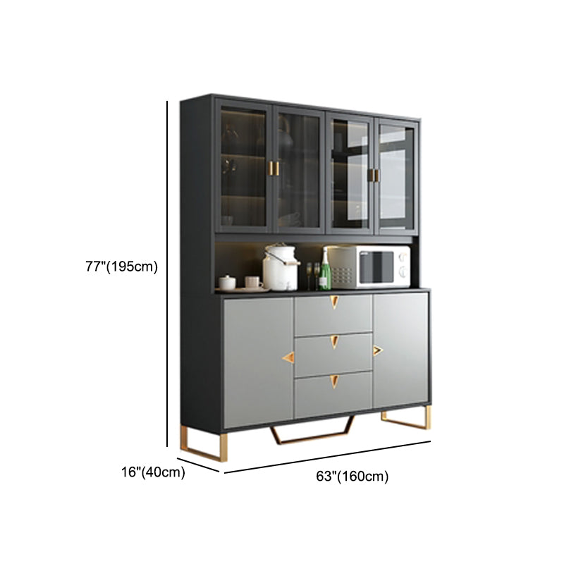 Wood Living Room Sideboard Cabinet Modern Credenza with Drawers and Storages Clearhalo 'buffet_sideboard' 'Buffets & Sideboards' 'furn' 'furn_buffet_sideboard' 'Furniture' 'furniture_buffet_sideboard' 'Kitchen & Dining Furniture' 4965529