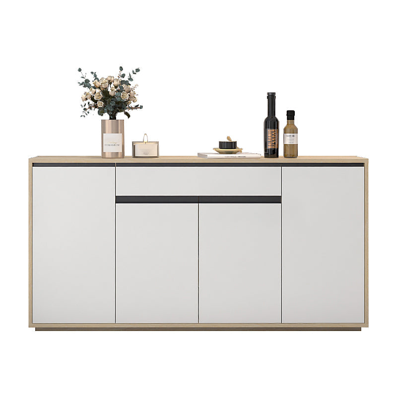 Artificial Wood Living Room Sideboard Cabinet Modern Credenza with Storages and Drawer Clearhalo 'buffet_sideboard' 'Buffets & Sideboards' 'furn' 'furn_buffet_sideboard' 'Furniture' 'furniture_buffet_sideboard' 'Kitchen & Dining Furniture' 4965539