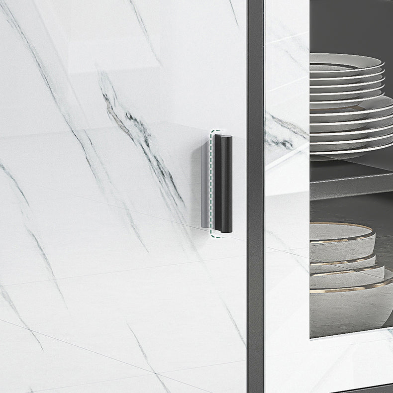 Artificial Wood Dining Room Sideboard Cabinet Modern Credenza with Storage and Drawer Clearhalo 'buffet_sideboard' 'Buffets & Sideboards' 'furn' 'furn_buffet_sideboard' 'Furniture' 'furniture_buffet_sideboard' 'Kitchen & Dining Furniture' 4965563