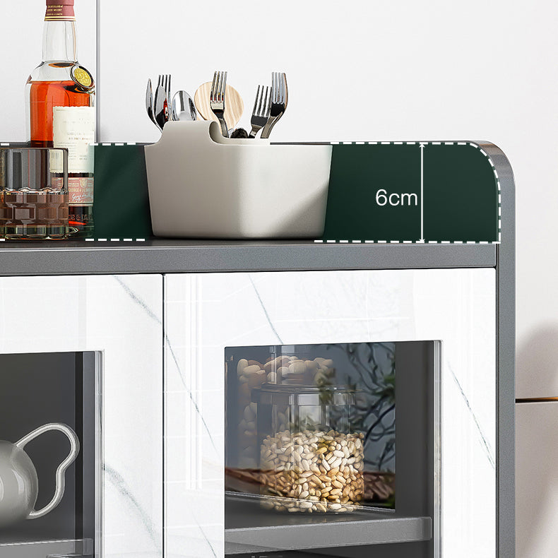 Artificial Wood Dining Room Sideboard Cabinet Modern Credenza with Storage and Drawer Clearhalo 'buffet_sideboard' 'Buffets & Sideboards' 'furn' 'furn_buffet_sideboard' 'Furniture' 'furniture_buffet_sideboard' 'Kitchen & Dining Furniture' 4965564