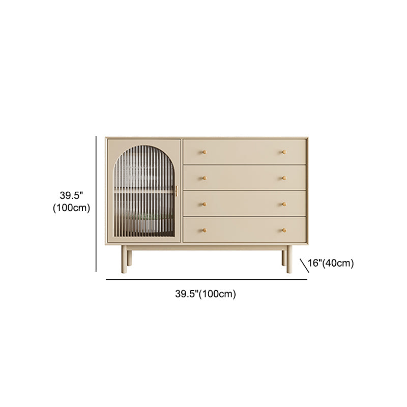 Rattan Living Room Sideboard Cabinet Modern Credenza with Storage and Drawer Clearhalo 'buffet_sideboard' 'Buffets & Sideboards' 'furn' 'furn_buffet_sideboard' 'Furniture' 'furniture_buffet_sideboard' 'Kitchen & Dining Furniture' 4965585