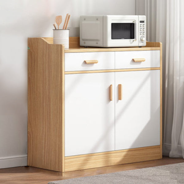 Wood Living Room Sideboard Cabinet Modern Credenza with Storage and Drawer 31"L x 14"W x 39"H Clearhalo 'buffet_sideboard' 'Buffets & Sideboards' 'furn' 'furn_buffet_sideboard' 'Furniture' 'furniture_buffet_sideboard' 'Kitchen & Dining Furniture' 4965597