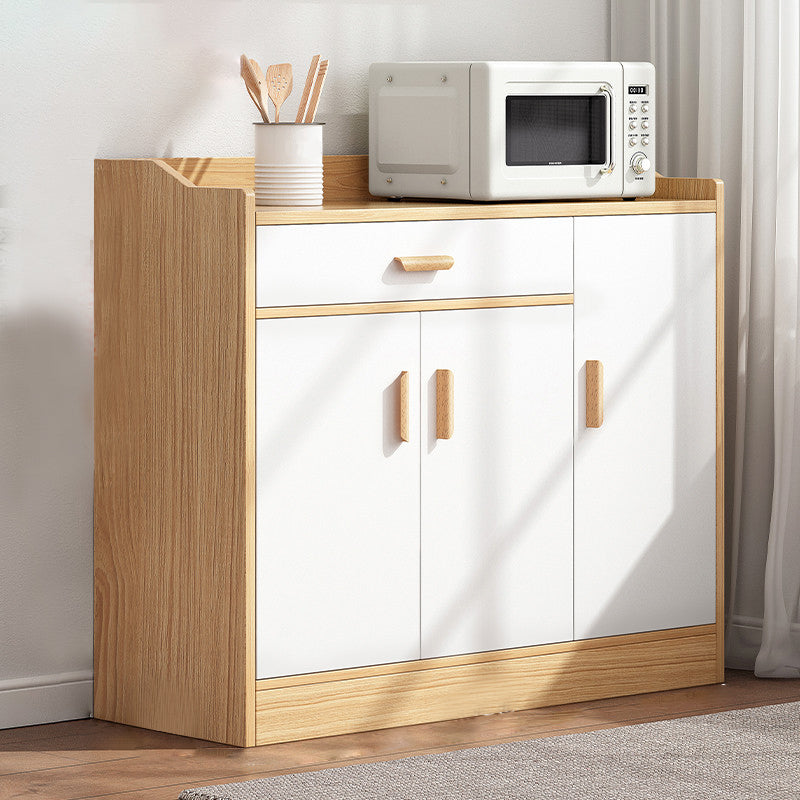Wood Living Room Sideboard Cabinet Modern Credenza with Storage and Drawer 35"L x 14"W x 39"H Clearhalo 'buffet_sideboard' 'Buffets & Sideboards' 'furn' 'furn_buffet_sideboard' 'Furniture' 'furniture_buffet_sideboard' 'Kitchen & Dining Furniture' 4965599