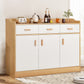 Wood Living Room Sideboard Cabinet Modern Credenza with Storage and Drawer 47"L x 14"W x 39"H Clearhalo 'buffet_sideboard' 'Buffets & Sideboards' 'furn' 'furn_buffet_sideboard' 'Furniture' 'furniture_buffet_sideboard' 'Kitchen & Dining Furniture' 4965601