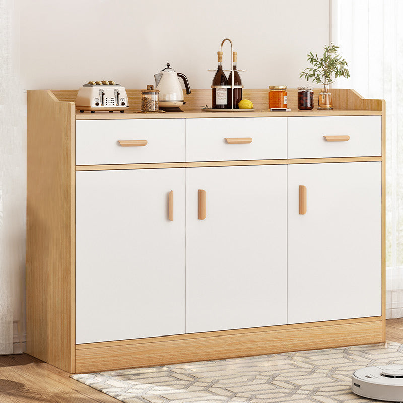 Wood Living Room Sideboard Cabinet Modern Credenza with Storage and Drawer 47"L x 14"W x 39"H Clearhalo 'buffet_sideboard' 'Buffets & Sideboards' 'furn' 'furn_buffet_sideboard' 'Furniture' 'furniture_buffet_sideboard' 'Kitchen & Dining Furniture' 4965601