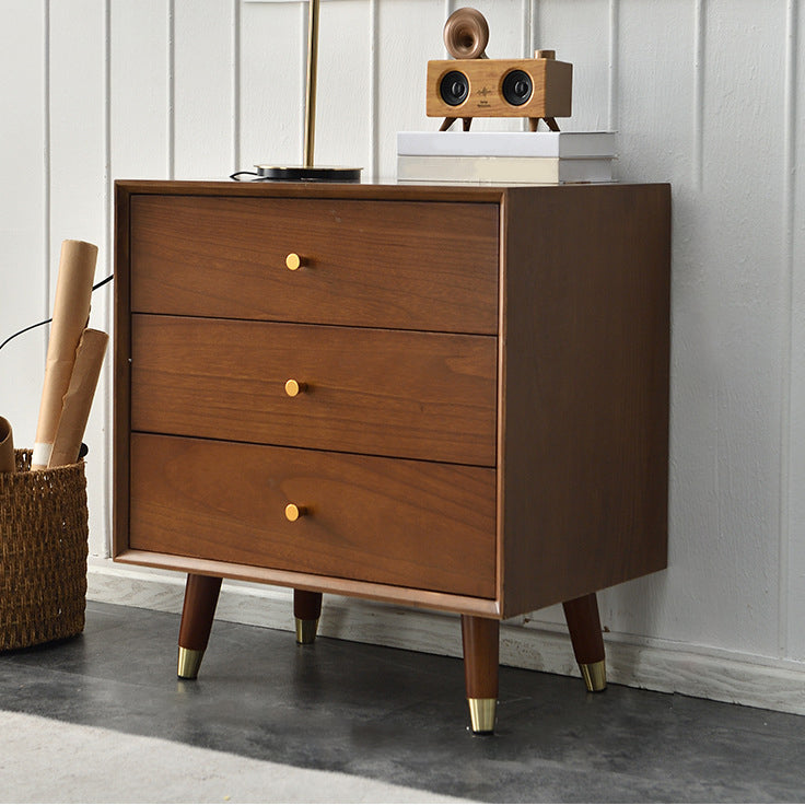 Simple Style multi Drawer Buffet Table Wood Kitchen Table for Living Room Walnut 3 Clearhalo 'buffet_sideboard' 'Buffets & Sideboards' 'furn' 'furn_buffet_sideboard' 'Furniture' 'furniture_buffet_sideboard' 'Kitchen & Dining Furniture' 4965624