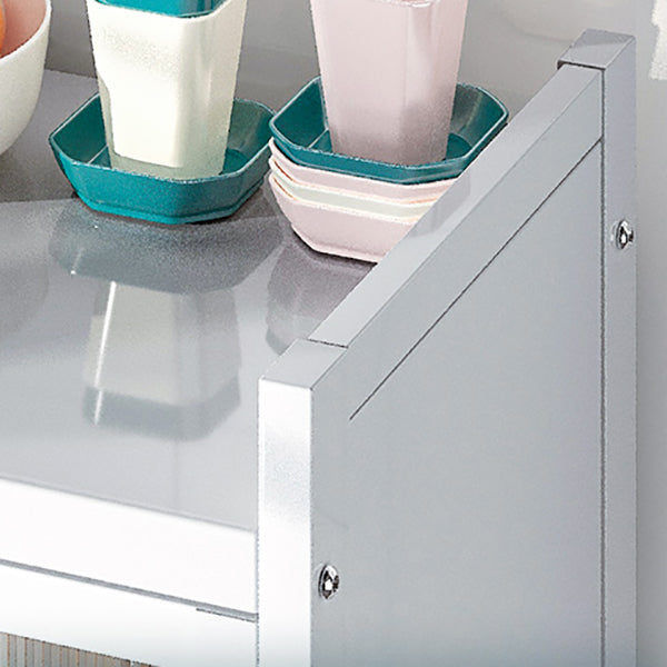 Plastic Door Iron Sideboard Modern Server Cabinet with Storage for Kitchen Clearhalo 'buffet_sideboard' 'Buffets & Sideboards' 'furn' 'furn_buffet_sideboard' 'Furniture' 'furniture_buffet_sideboard' 'Kitchen & Dining Furniture' 4965649