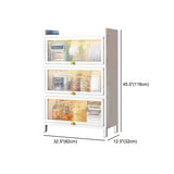 Plastic Door Iron Sideboard Modern Server Cabinet with Storage for Kitchen Clearhalo 'buffet_sideboard' 'Buffets & Sideboards' 'furn' 'furn_buffet_sideboard' 'Furniture' 'furniture_buffet_sideboard' 'Kitchen & Dining Furniture' 4965683